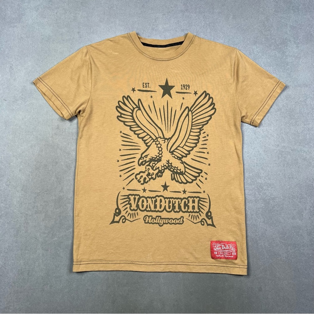 Von Dutch Brown Eagle Graphic Tee